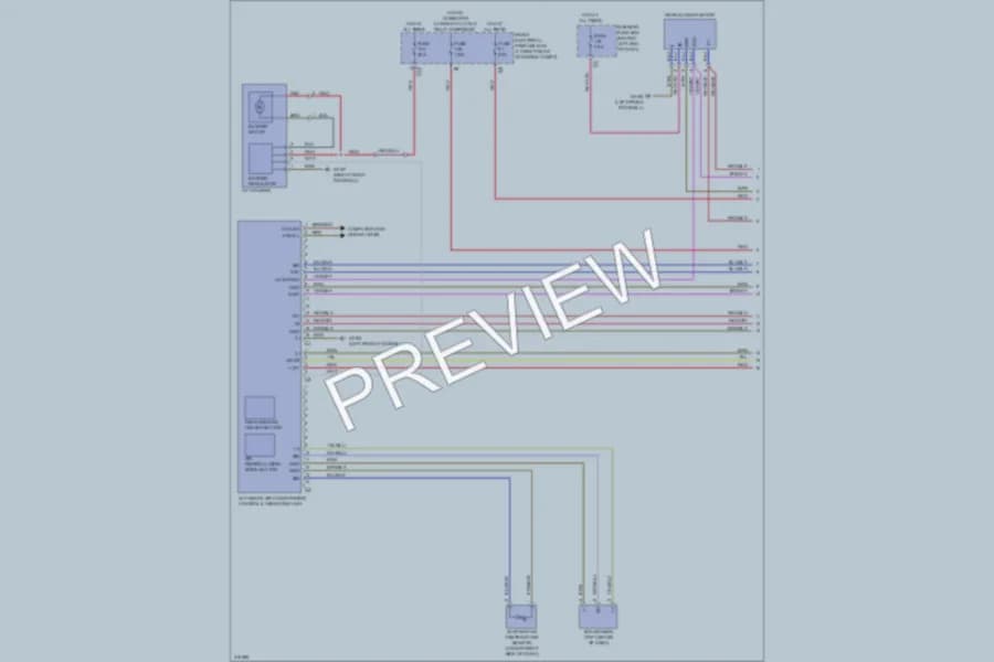 2010 MercedesBenz C350 Air Conditioning wiring diagram preview