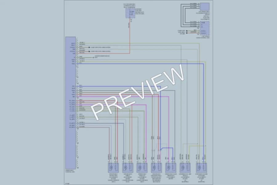 2010 MercedesBenz C350 Memory Systems wiring diagram preview