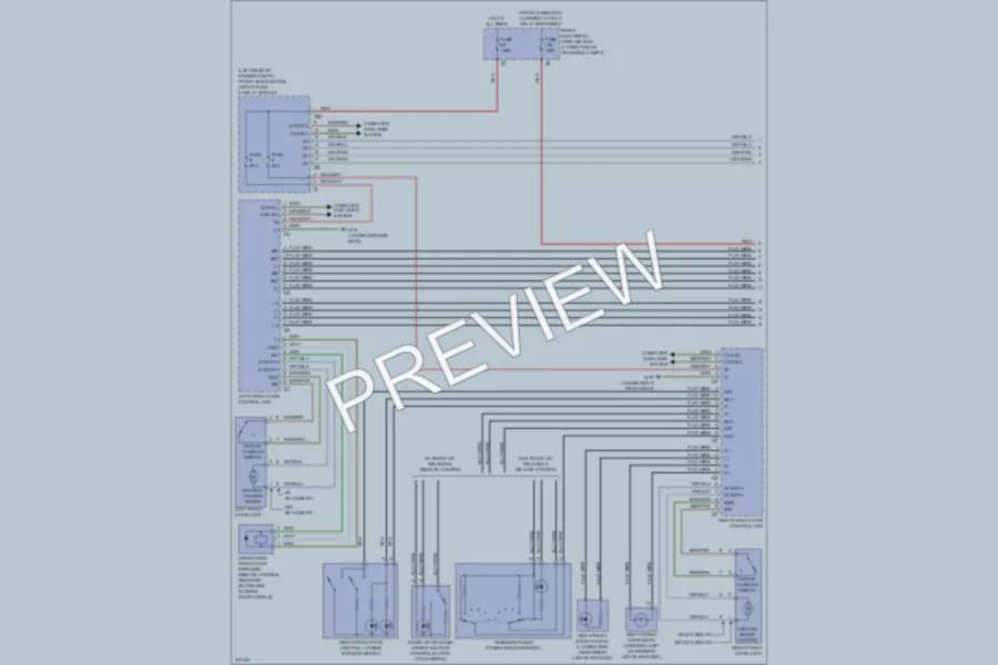 2010 MercedesBenz C350 Power Door Locks wiring diagram preview