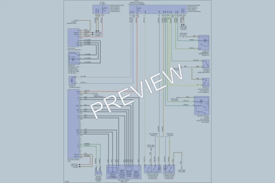 2010 MercedesBenz C350 Trunk Tailgate Fuel Door wiring diagram preview
