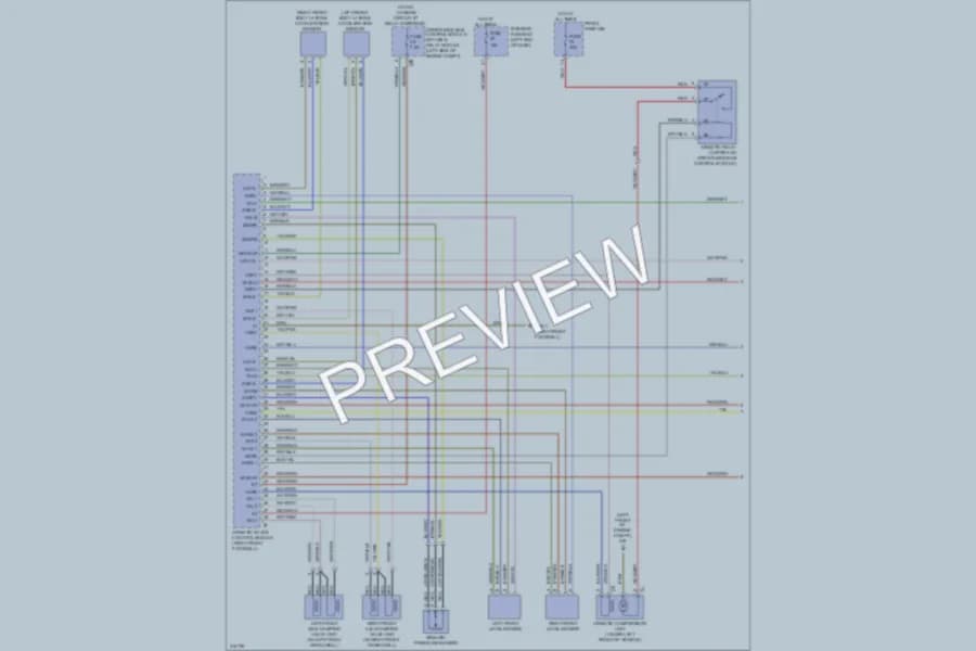 2010 MercedesBenz CLS550 Electronic Suspension wiring diagram preview