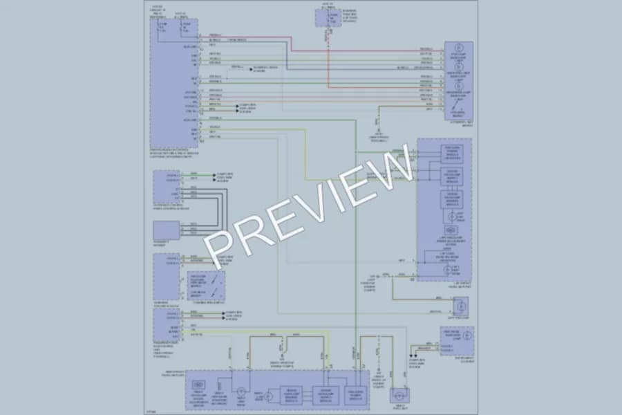 2010 MercedesBenz CLS550 Headlights wiring diagram preview