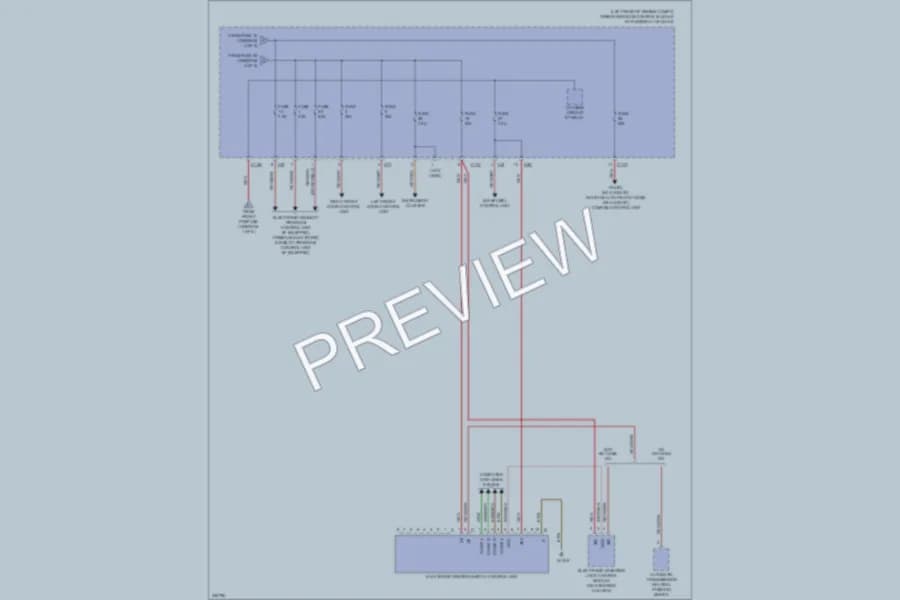 2010 MercedesBenz E350 Power Distribution wiring diagram preview