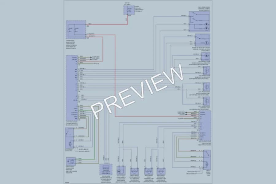 2010 MercedesBenz E350 Power Door Locks wiring diagram preview