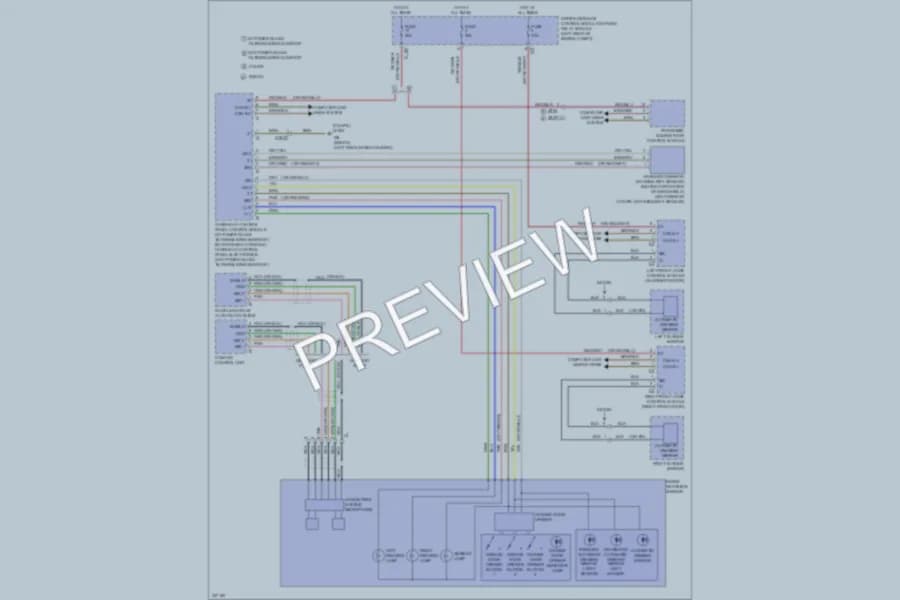 2010 MercedesBenz E350 Power Mirrors wiring diagram preview