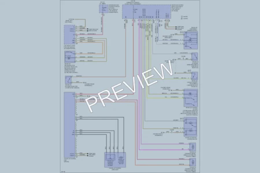 2010 MercedesBenz E350 Trunk Tailgate Fuel Door wiring diagram preview