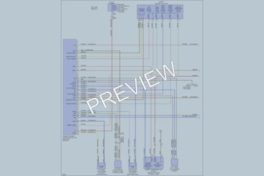 2010 MercedesBenz E550 Electronic Suspension wiring diagram preview