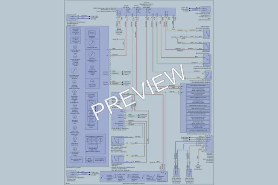 2010 MercedesBenz E550 Instrument Cluster wiring diagram preview