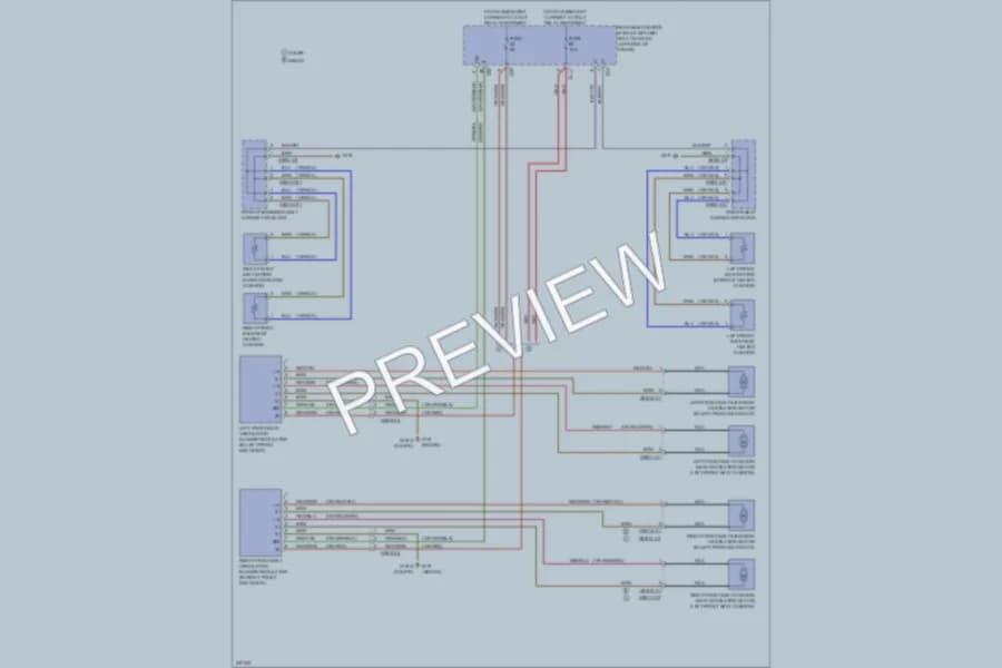 2010 MercedesBenz E550 Power Seats wiring diagram preview