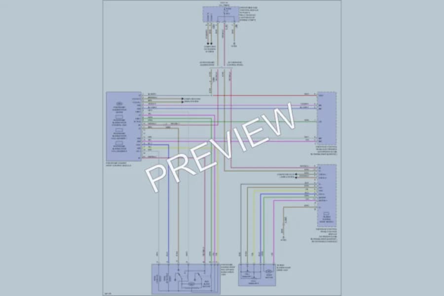 2010 MercedesBenz E550 Power Top Sunroof wiring diagram preview