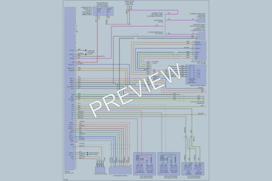 2010 MercedesBenz E550 Radio wiring diagram preview