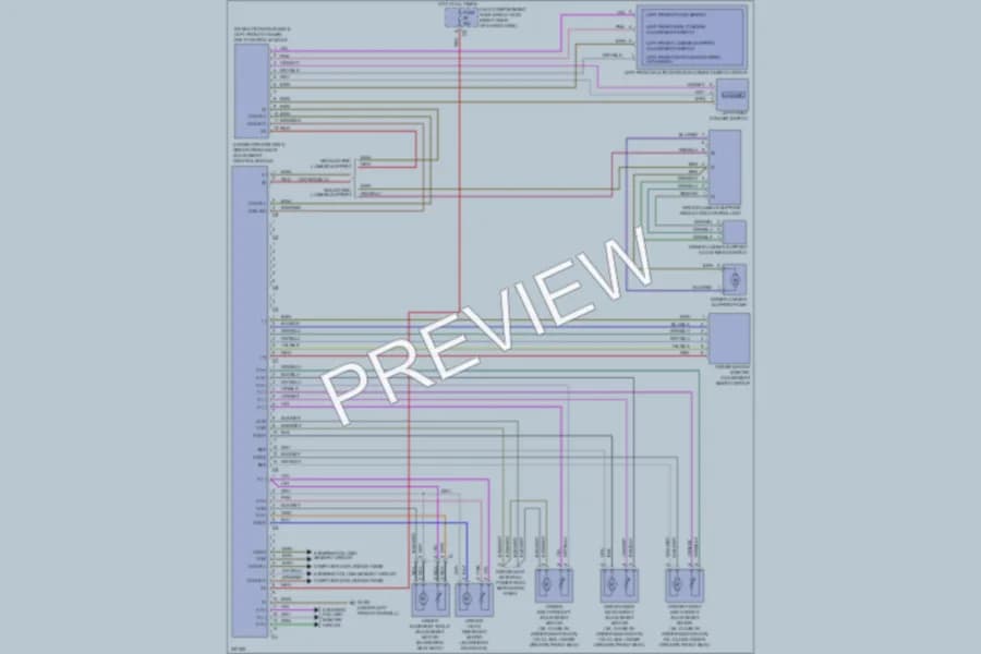 2010 MercedesBenz GL450 Memory Systems wiring diagram preview