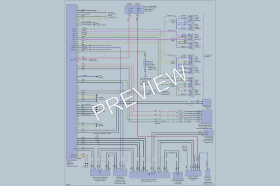 2010 MercedesBenz GL450 Radio wiring diagram preview