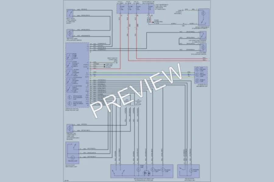 2010 MercedesBenz GL550 Interior Lights wiring diagram preview