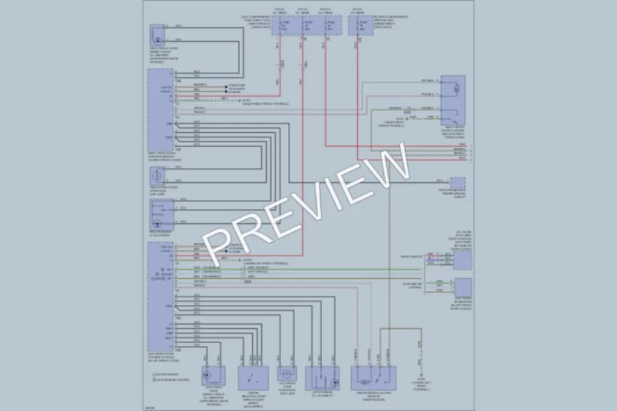 2010 MercedesBenz GL550 Power Door Locks wiring diagram preview