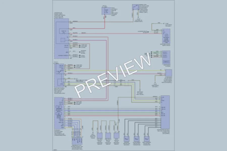 2010 MercedesBenz GLK350 Anti Theft wiring diagram preview