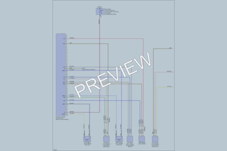 2010 MercedesBenz GLK350 Electronic Suspension wiring diagram preview
