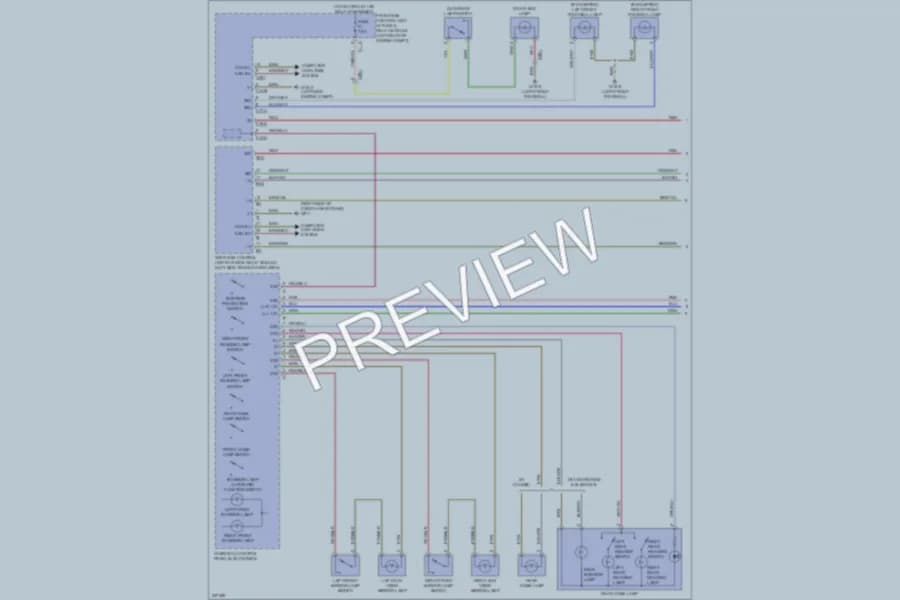 2010 MercedesBenz GLK350 Interior Lights wiring diagram preview
