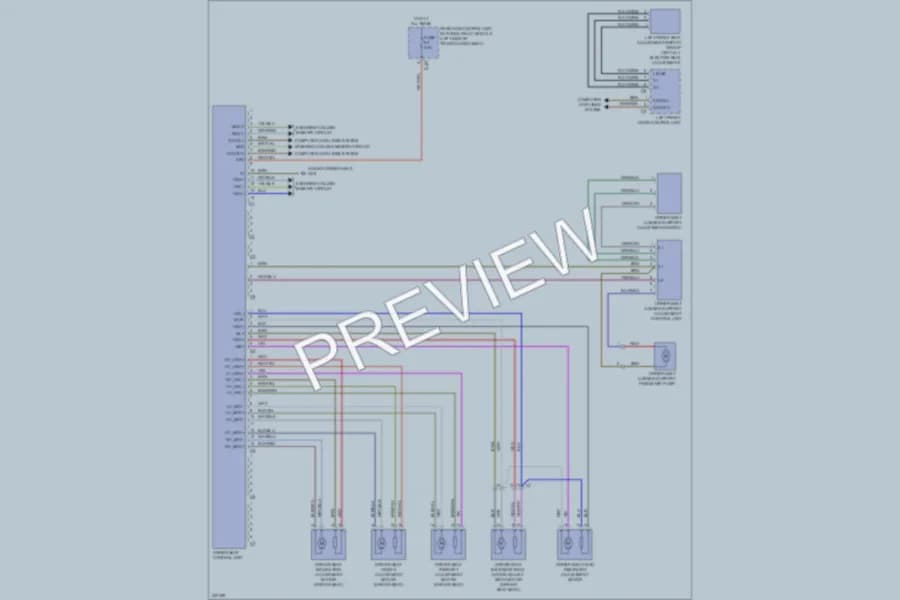 2010 MercedesBenz GLK350 Memory Systems wiring diagram preview
