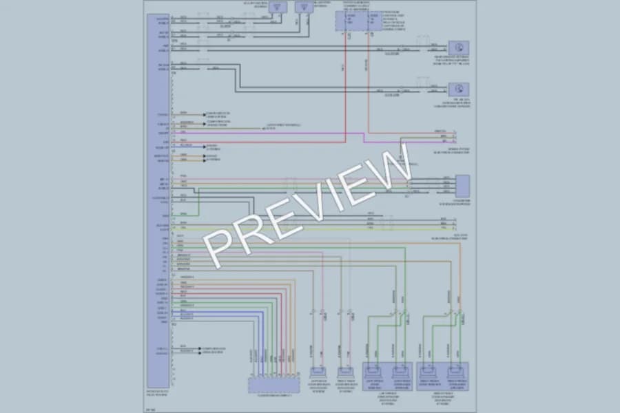 2010 MercedesBenz GLK350 Navigation wiring diagram preview