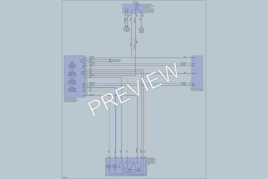 2010 MercedesBenz GLK350 Power Top Sunroof wiring diagram preview