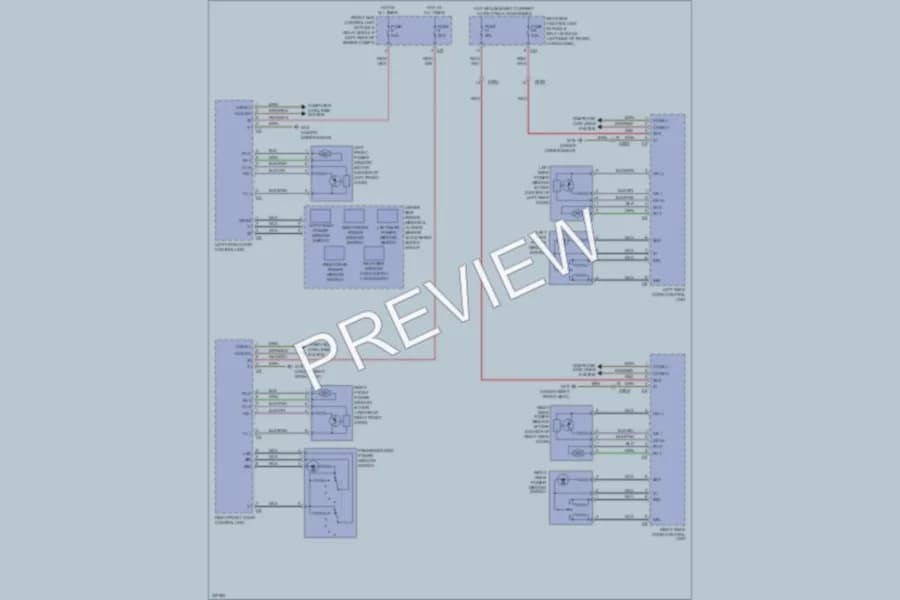 2010 MercedesBenz GLK350 Power Windows wiring diagram preview
