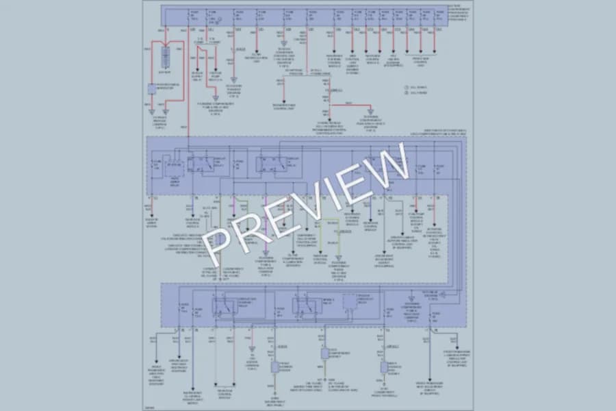 2010 MercedesBenz ML350BLUETEC Power Distribution wiring diagram preview