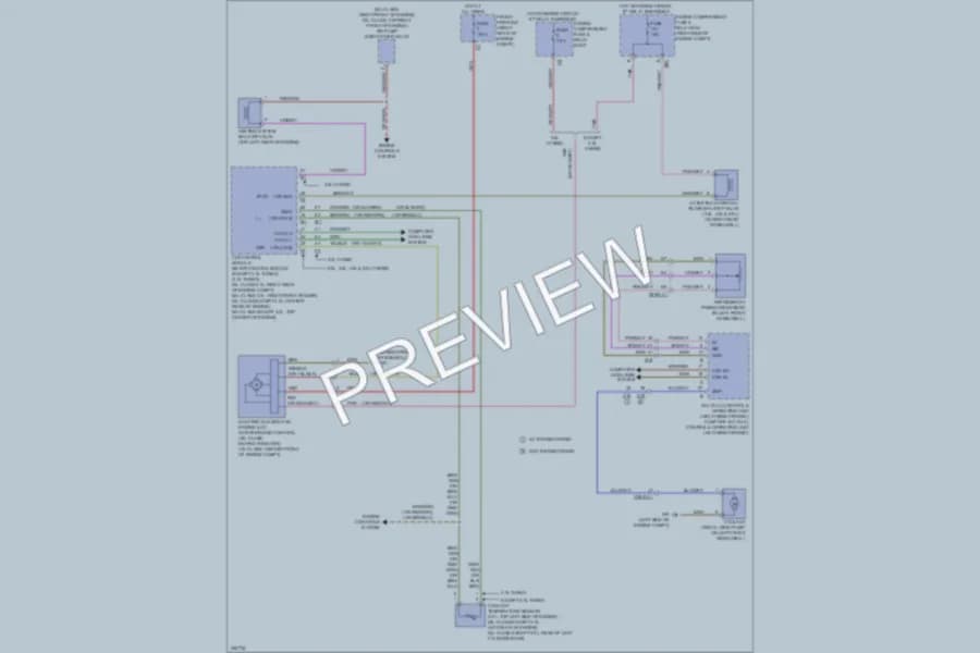 2010 MercedesBenz ML450HYBRID Cooling Fan wiring diagram preview