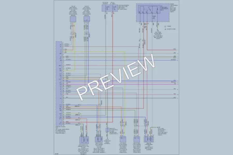 2010 MercedesBenz ML450HYBRID Electronic Suspension wiring diagram preview