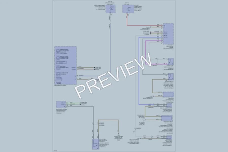 2010 MercedesBenz ML450HYBRID Warning Systems wiring diagram preview
