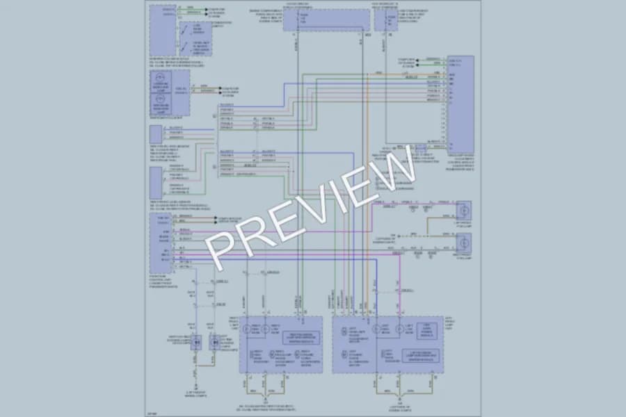 2010 MercedesBenz ML550 Headlights wiring diagram preview