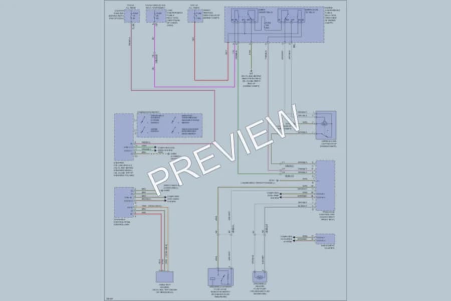 2010 MercedesBenz ML550 Wiper Washer wiring diagram preview