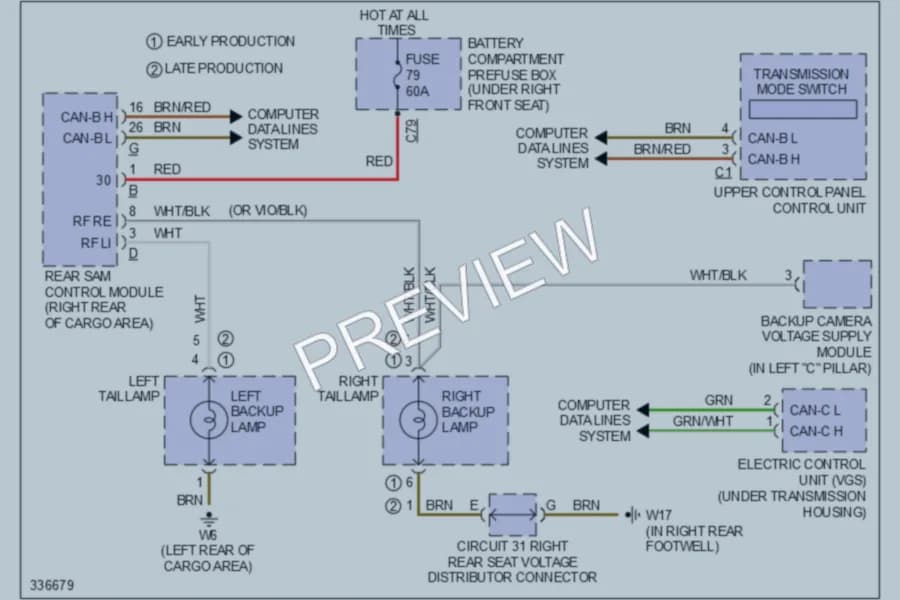 2010 MercedesBenz R350 Exterior Lights wiring diagram preview