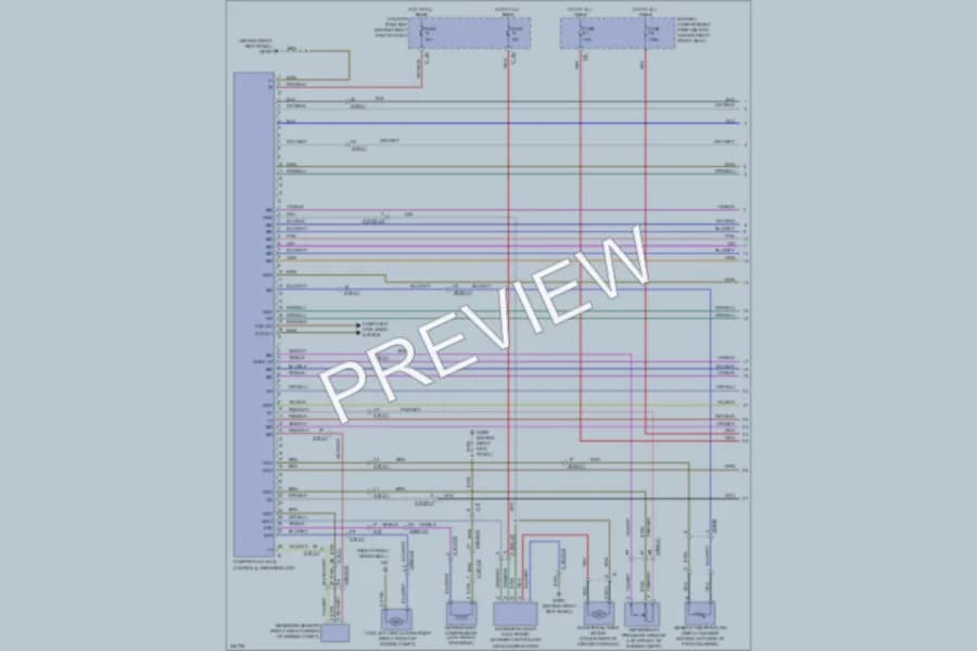 2010 MercedesBenz R350BLUETEC Air Conditioning wiring diagram preview