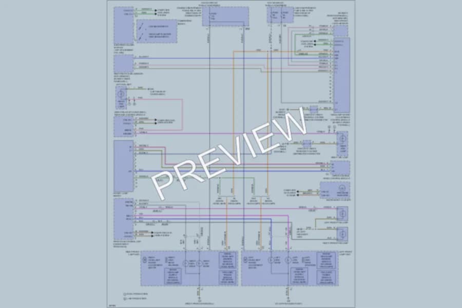 2010 MercedesBenz R350BLUETEC Headlights wiring diagram preview