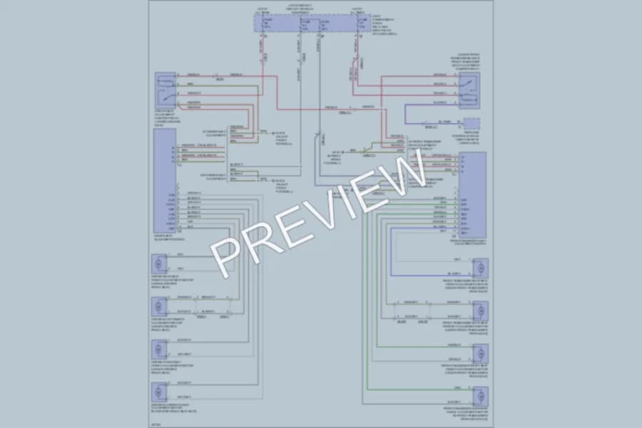 2010 MercedesBenz R350BLUETEC Power Seats wiring diagram preview