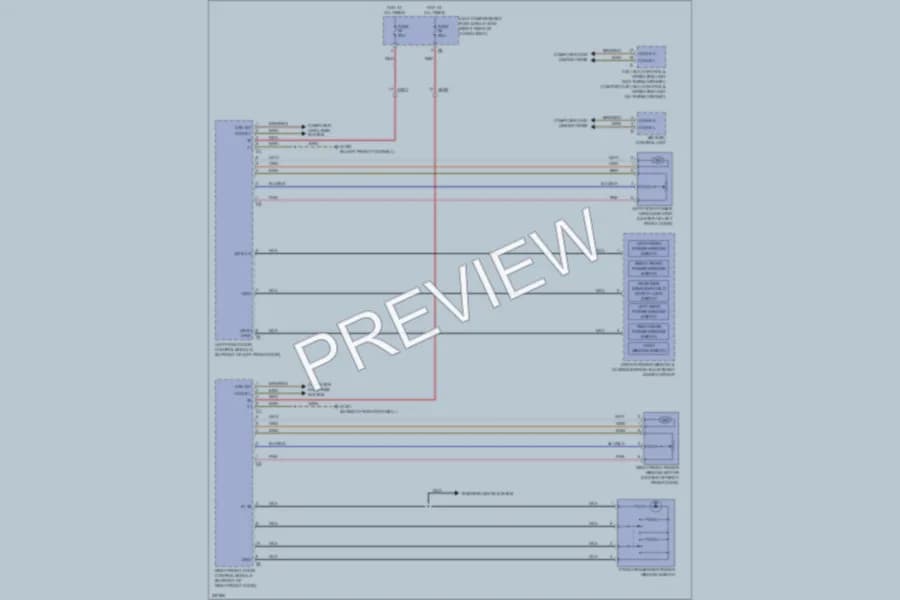 2010 MercedesBenz R350BLUETEC Power Windows wiring diagram preview