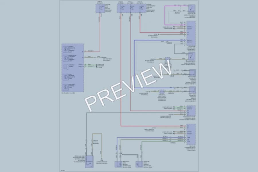 2010 MercedesBenz R350BLUETEC Warning Systems wiring diagram preview
