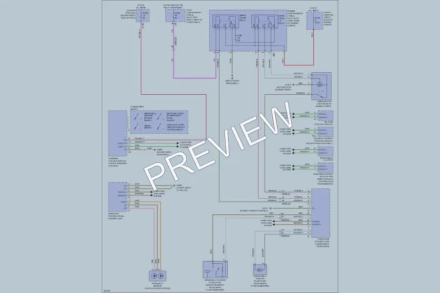 2010 MercedesBenz R350BLUETEC Wiper Washer wiring diagram preview