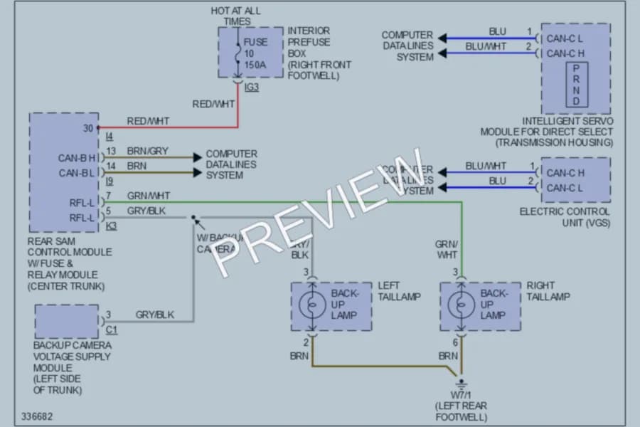 2010 MercedesBenz S400HYBRID Exterior Lights wiring diagram preview