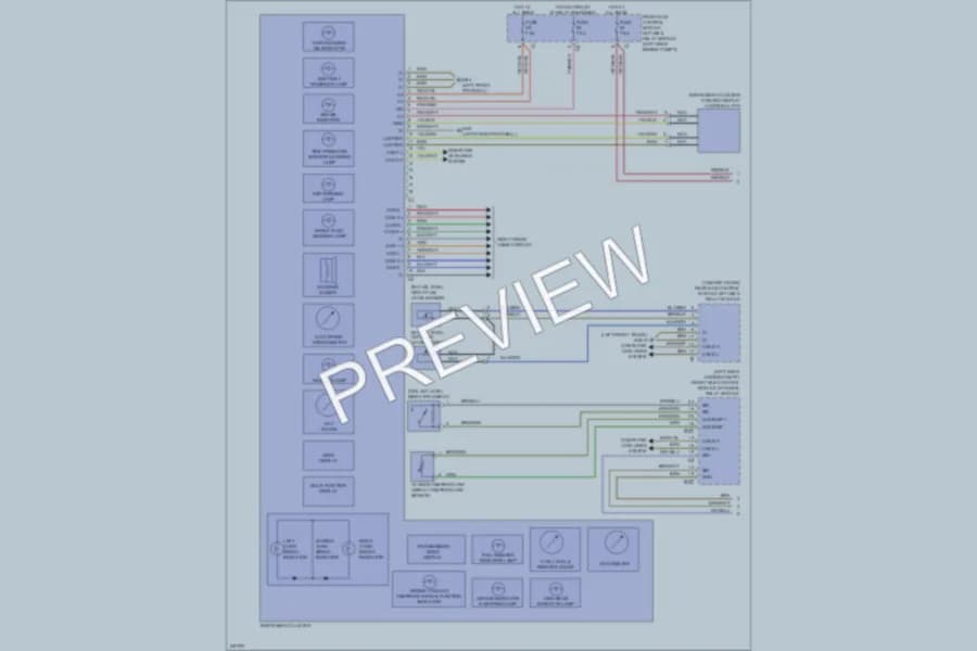 2010 MercedesBenz S400HYBRID Instrument Cluster wiring diagram preview