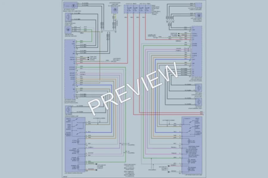 2010 MercedesBenz S400HYBRID Power Door Locks wiring diagram preview