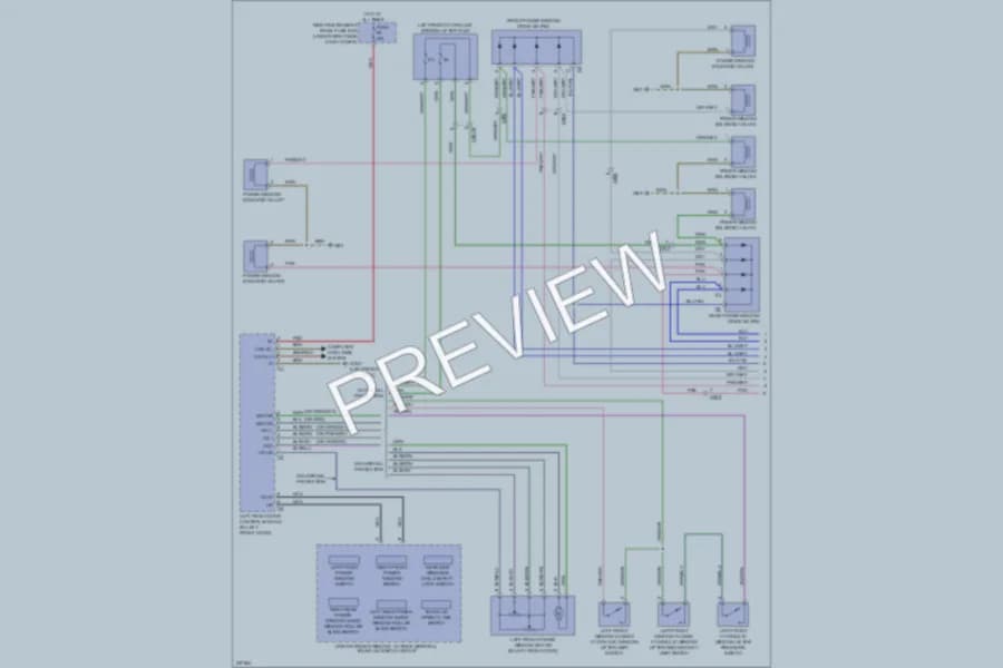 2010 MercedesBenz S400HYBRID Power Windows wiring diagram preview