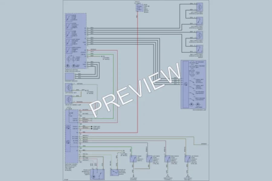2010 MercedesBenz S550 Interior Lights wiring diagram preview