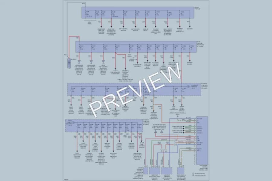 2010 MercedesBenz S550 Power Distribution wiring diagram preview