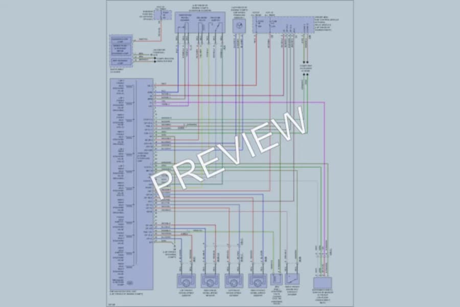 2010 MercedesBenz SLK300 Anti Lock Brakes wiring diagram preview