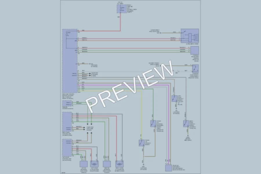 2010 MercedesBenz SLK300 Anti Theft wiring diagram preview