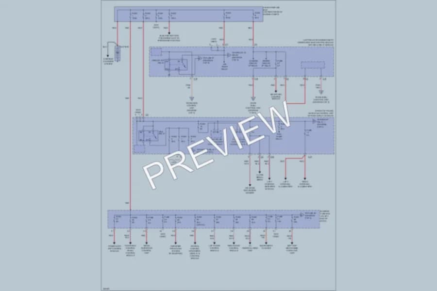 2010 MercedesBenz SLK300 Power Distribution wiring diagram preview