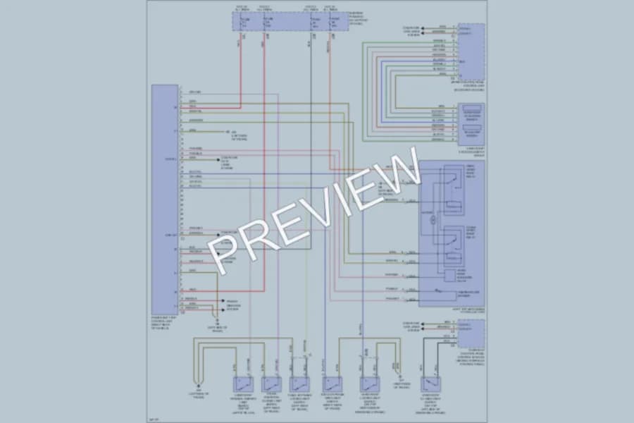 2010 MercedesBenz SLK300 Power Top Sunroof wiring diagram preview