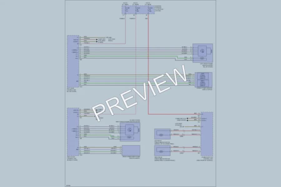 2010 MercedesBenz SLK300 Power Windows wiring diagram preview